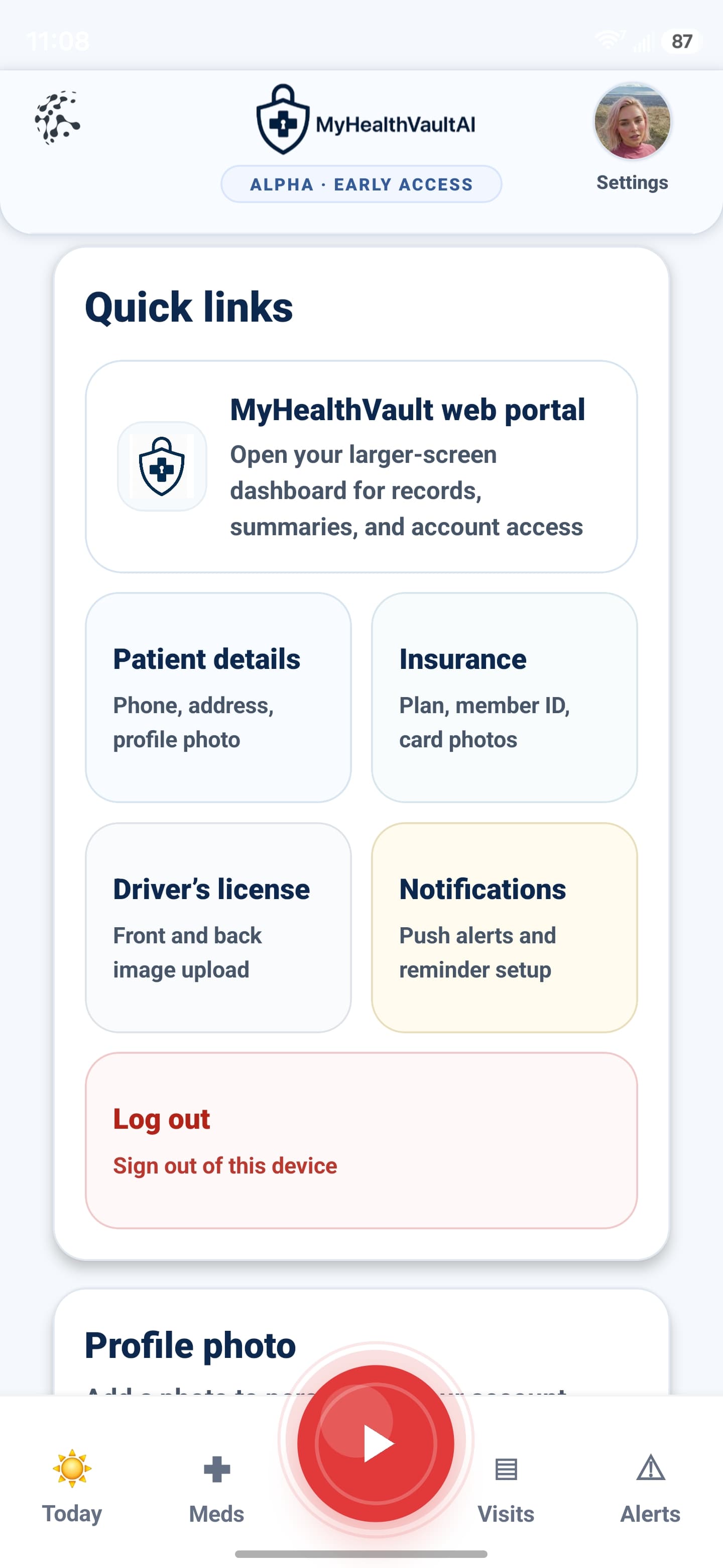 Longitudinal record storage and portal persistence